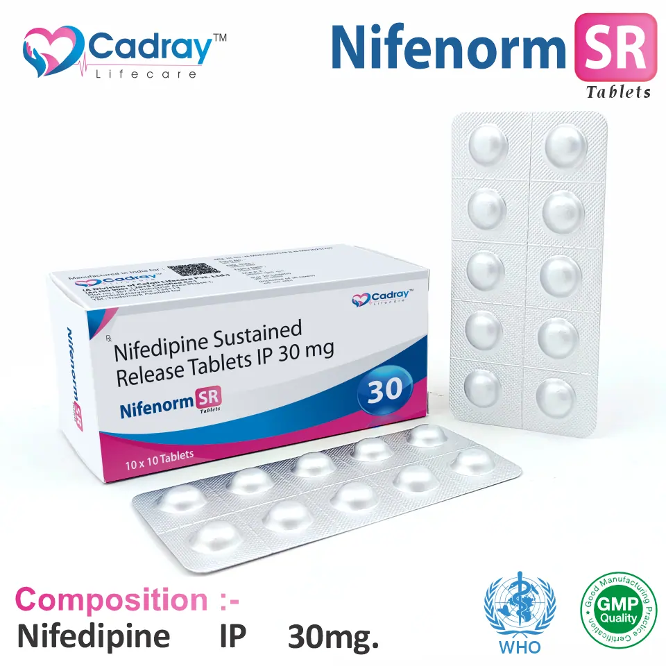 Nifedipine 30mg SR Tablet | Nifenorm 30 in PCD Pharma Franchise